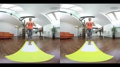 Play Alexis Crystal's Intense VR Yoga and Peeping Tom Fuck Session