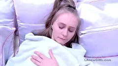 Play Adorable petite teen model from Texas teases and deepthroats cock in a studio casting audition