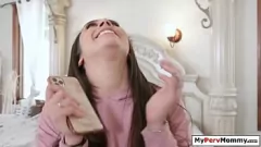 Play Lilly Hall's Stepson Fucks His Shaved Pussy Latina Stepmom with Big Tits in a Steamy Bedroom Scene